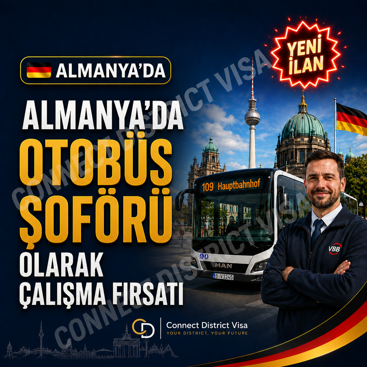 Almanya’da Otobüs Şoförü Olarak Çalışma Fırsatı