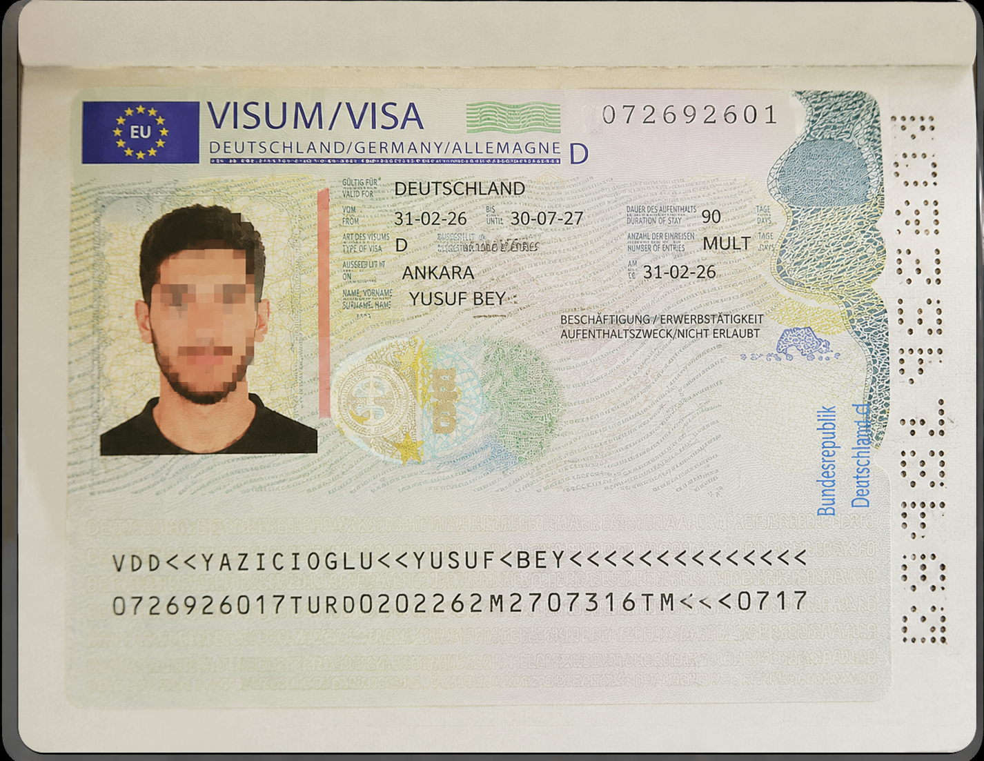 Almanya Çalışma Vizesi