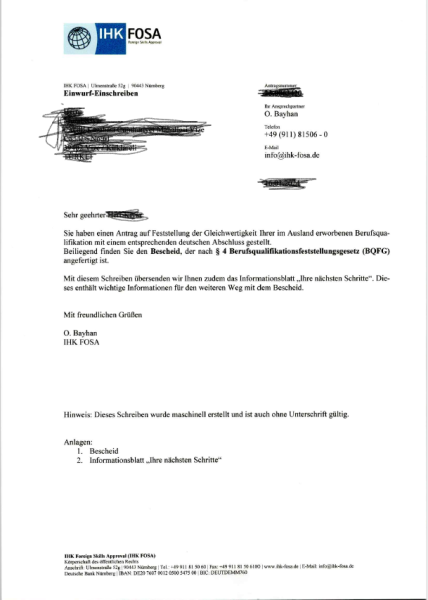 Kaynakçı Denklik Belgesi